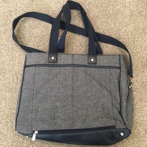 Thirty-One Suite Success Tote in Navy Tweed
